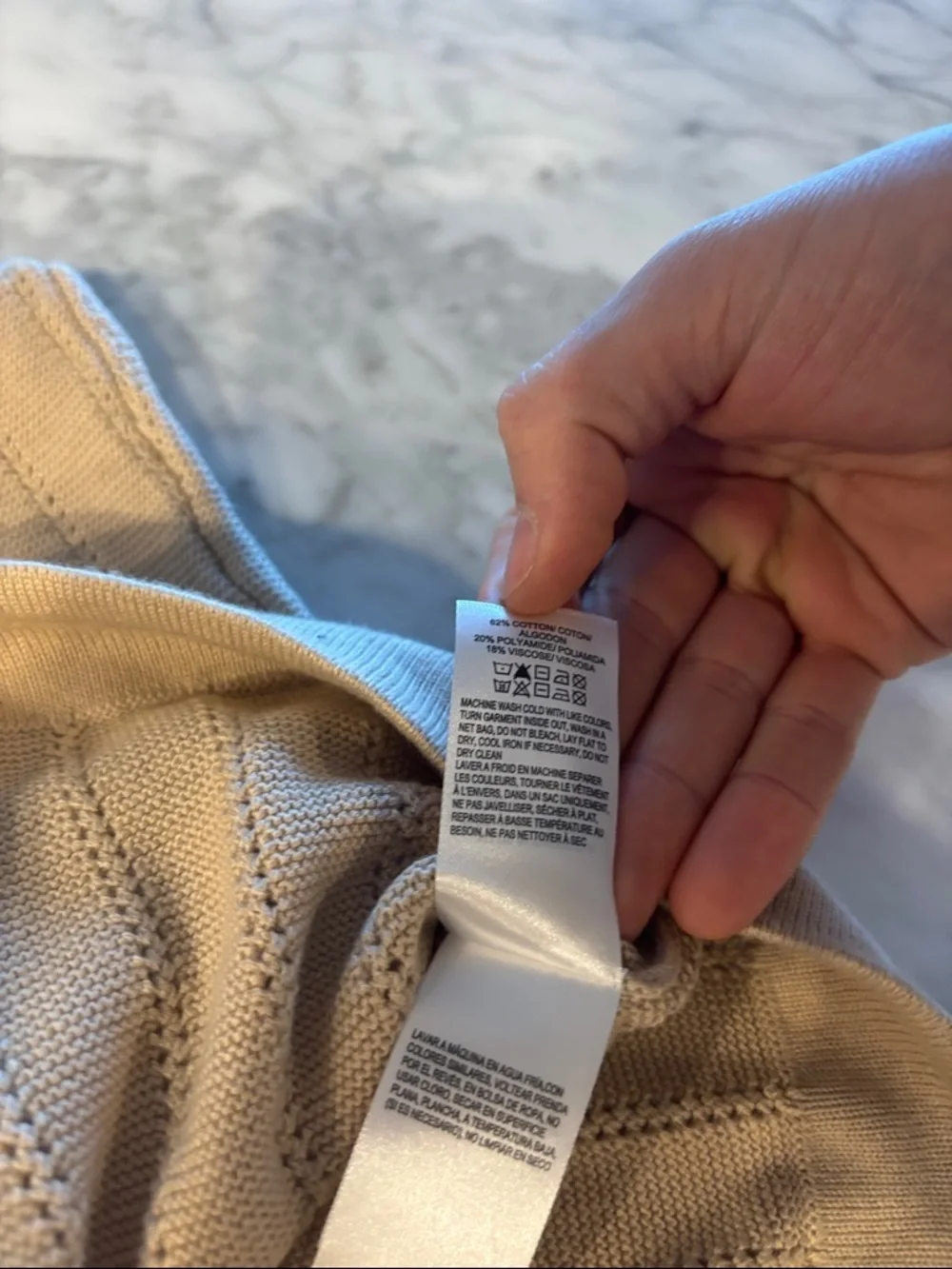 Lucky Brand Men's Beige Knit Button-Front Cardigan